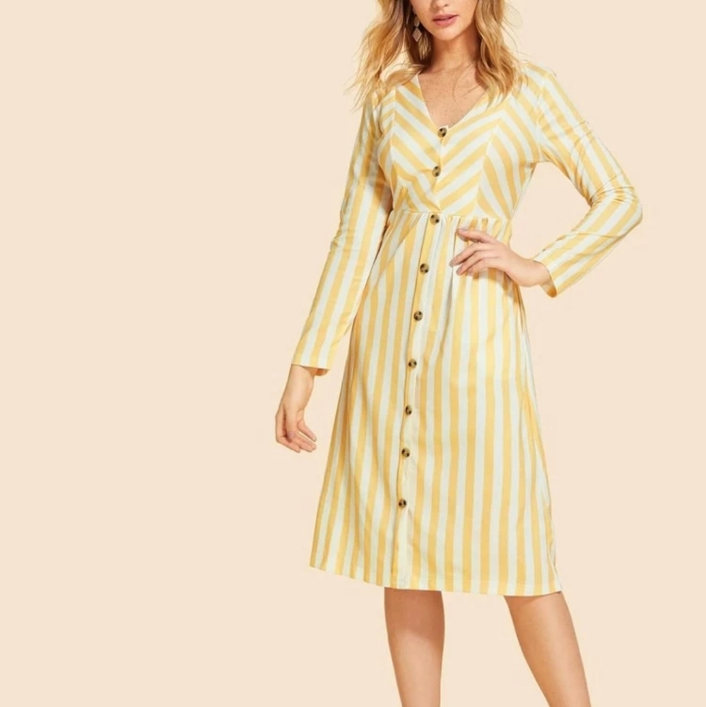 Angashion striped dress